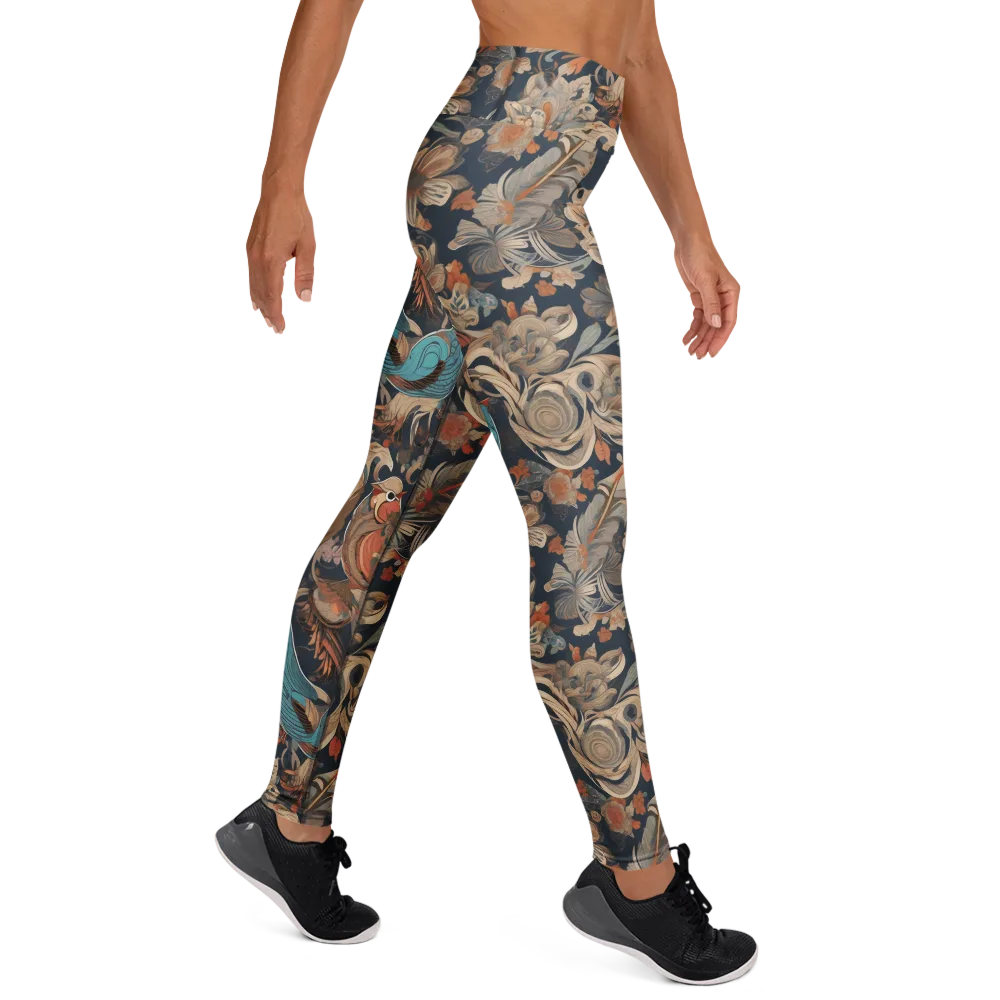 Aviary Nocturne on Yoga Leggings — Right