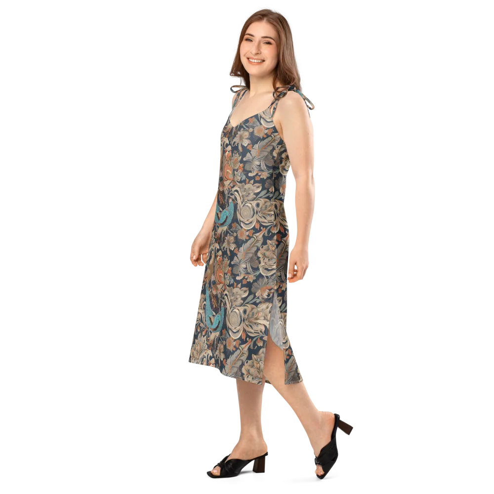Aviary Nocturne on Slip Dress — Left Front