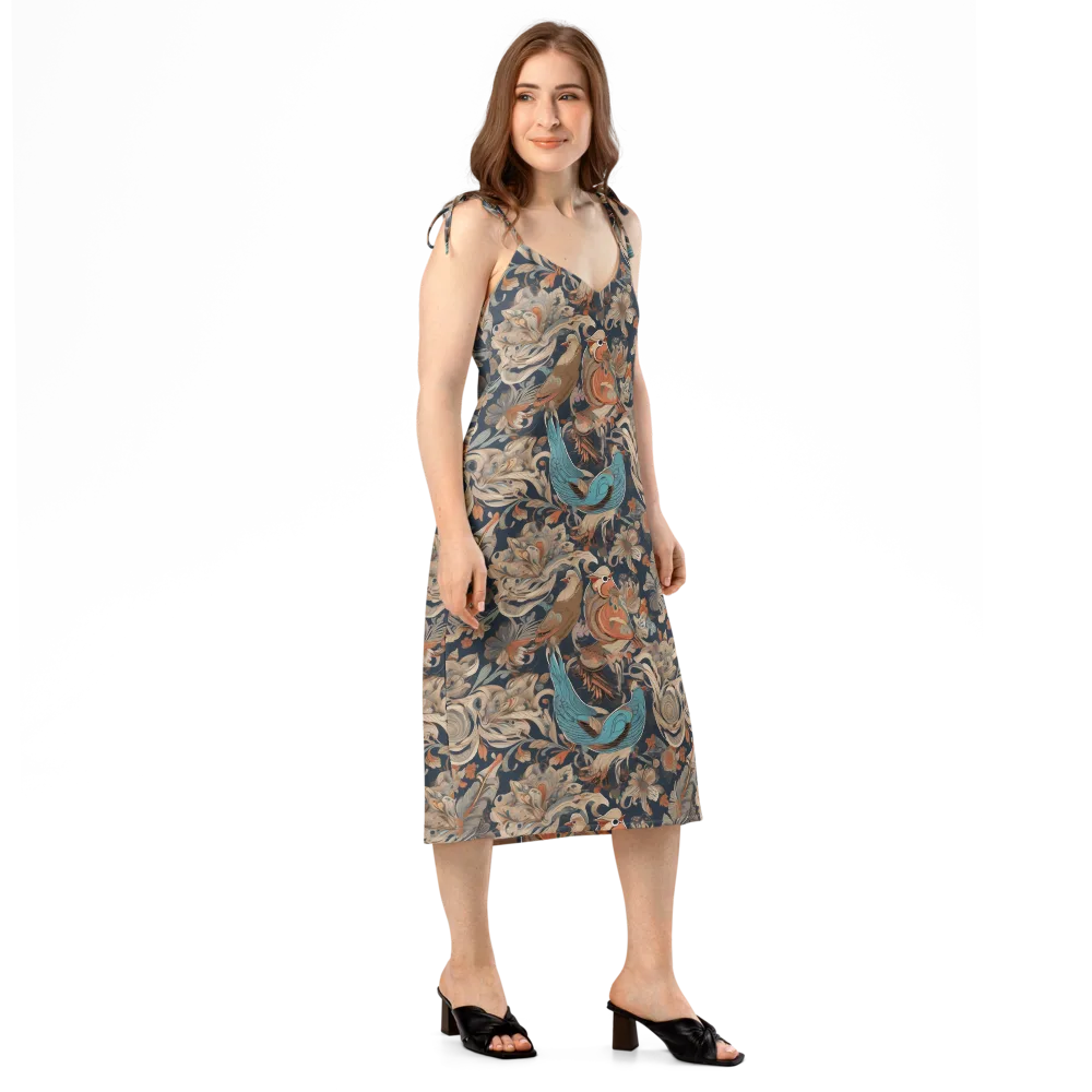 Aviary Nocturne on Slip Dress — Right Front