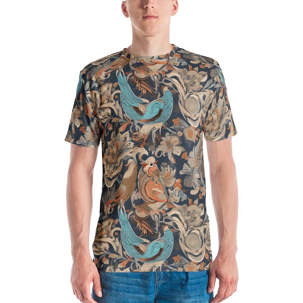 Aviary Nocturne on Men's Crew Neck T-Shirt — Front