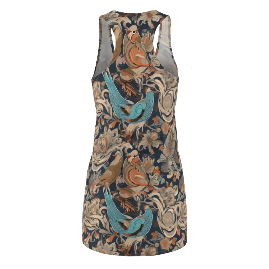 Aviary Nocturne on Racerback Dress — Back
