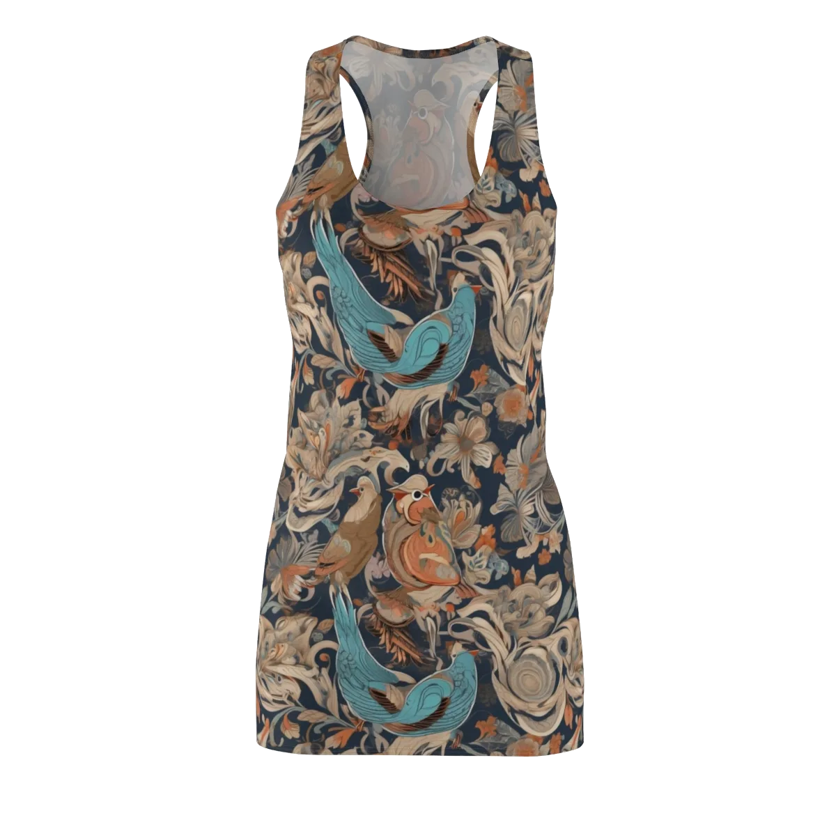 Aviary Nocturne on Racerback Dress — Front