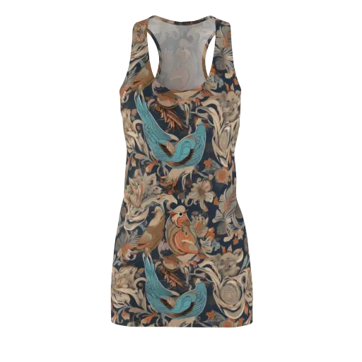 Aviary Nocturne on a Racerback Dress