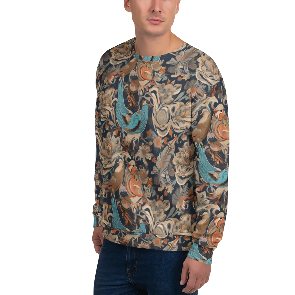 Aviary Nocturne on Sweatshirt — Left Front