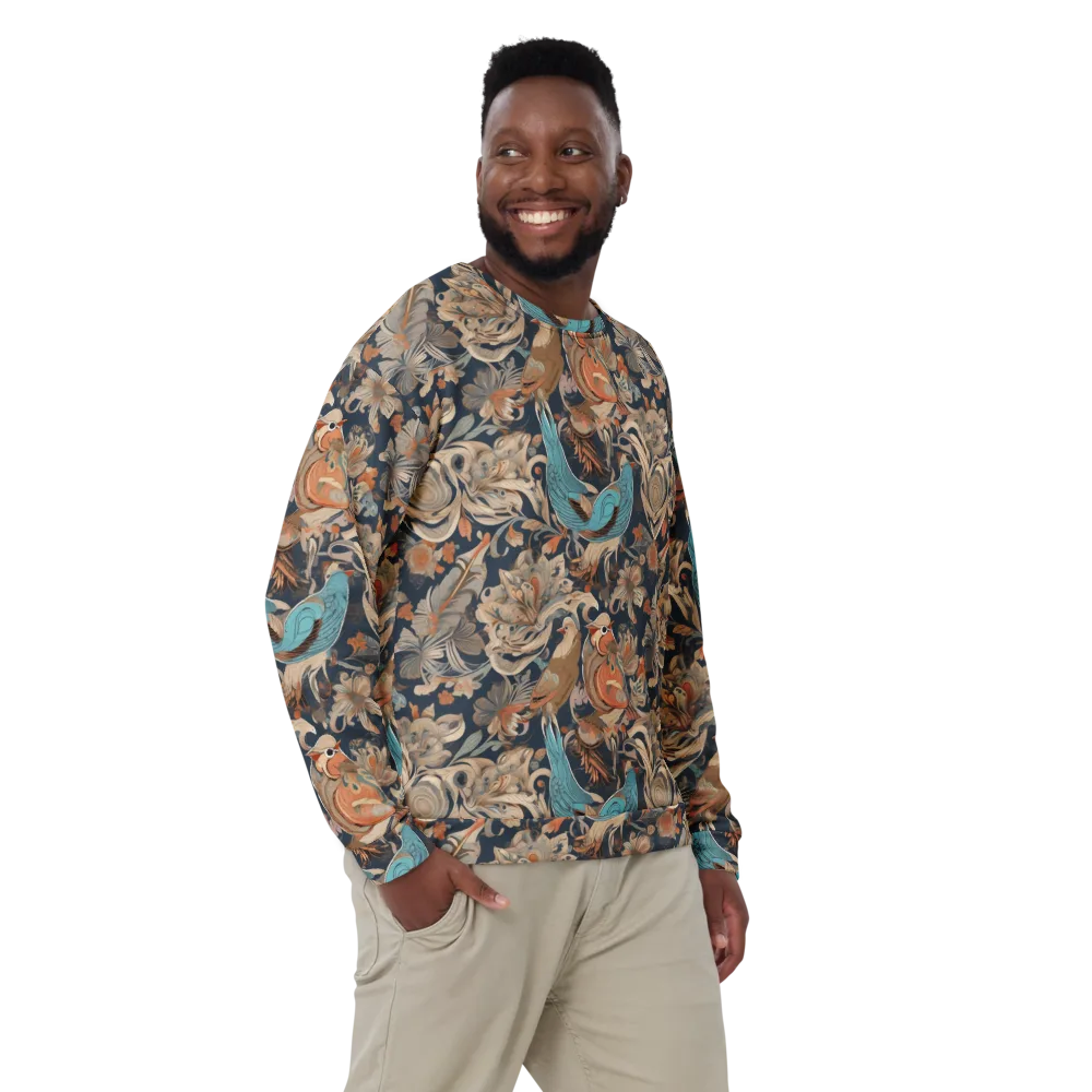 Aviary Nocturne on Sweatshirt — Front