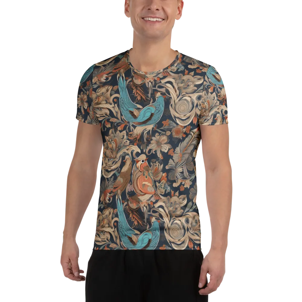 Aviary Nocturne on Men's Athletic T-Shirt — Front