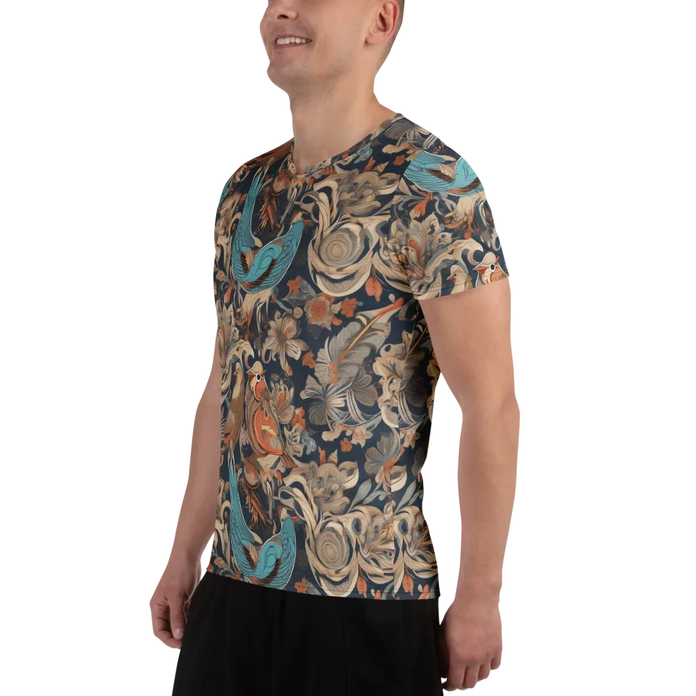 Aviary Nocturne on Men's Athletic T-Shirt — Left