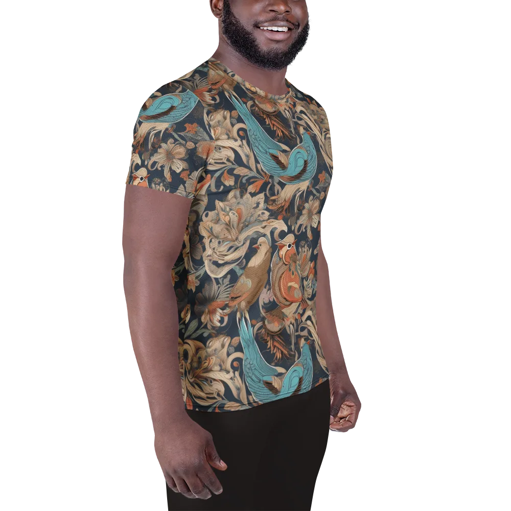 Aviary Nocturne on Men's Athletic T-Shirt — Right