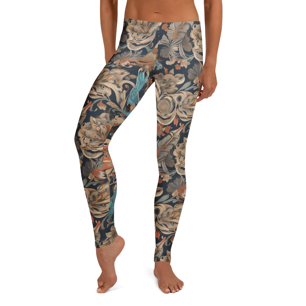 Aviary Nocturne on Leggings — Front