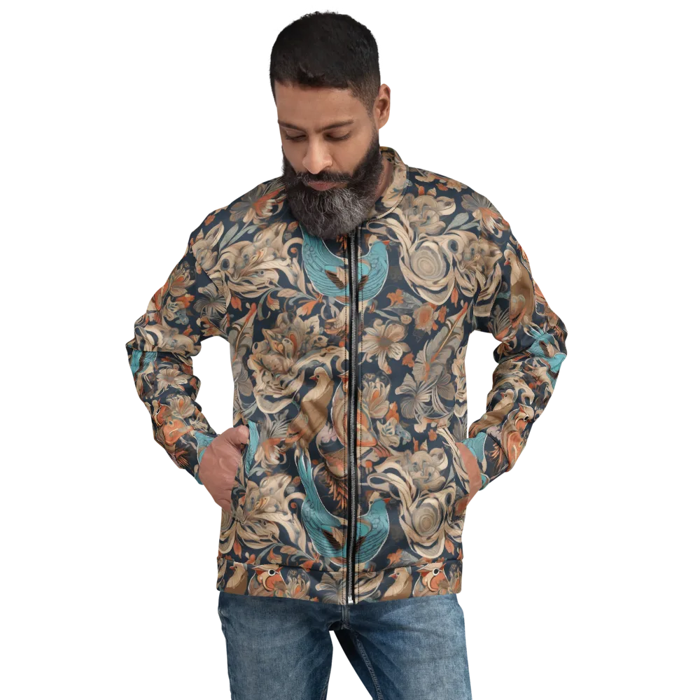 Aviary Nocturne on Bomber Jacket — Front