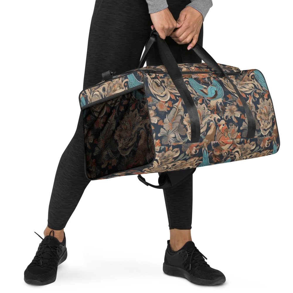 Aviary Nocturne on Duffle Bag — Right Front