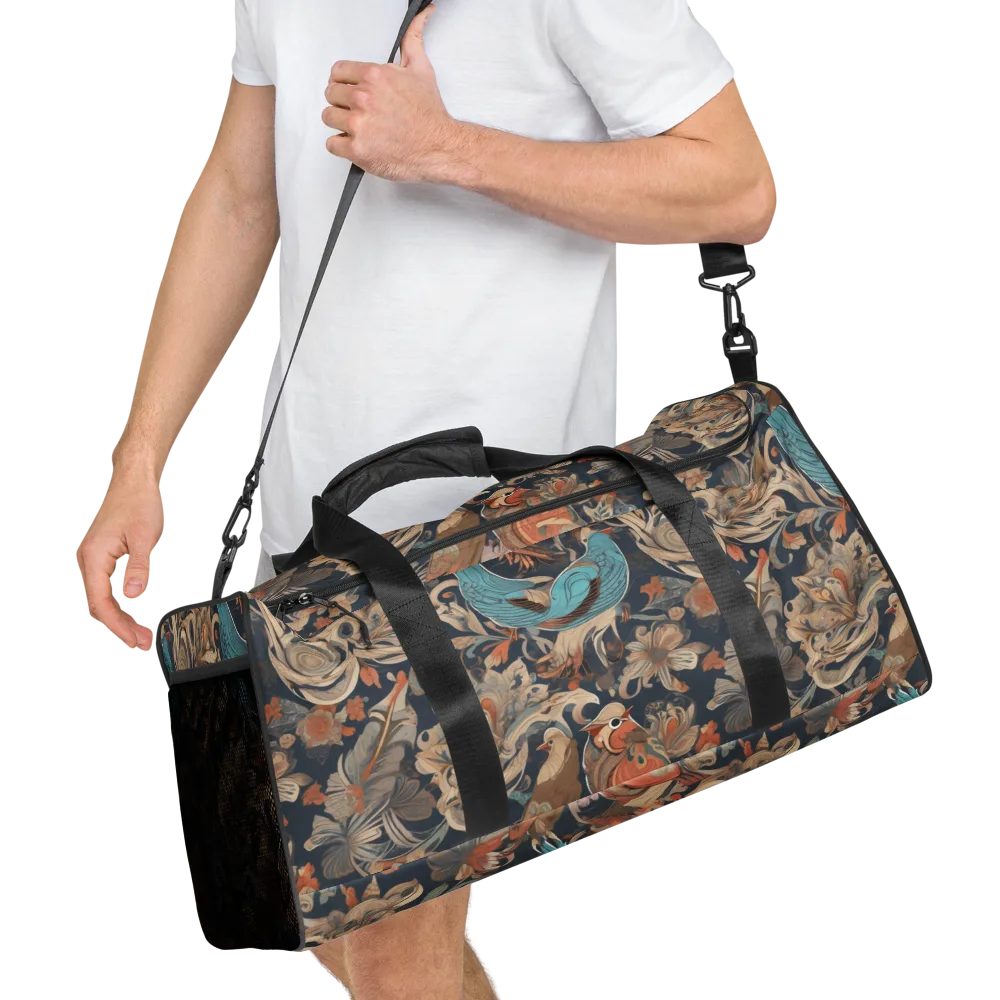 Aviary Nocturne on Duffle Bag — Right Front