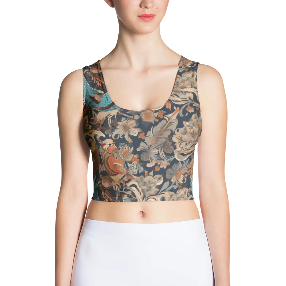 Aviary Nocturne on Crop Top — Front