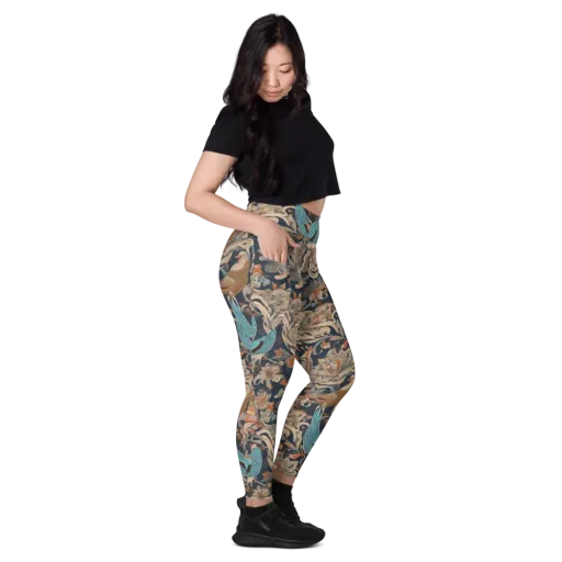 Aviary Nocturne on a Leggings with Pockets