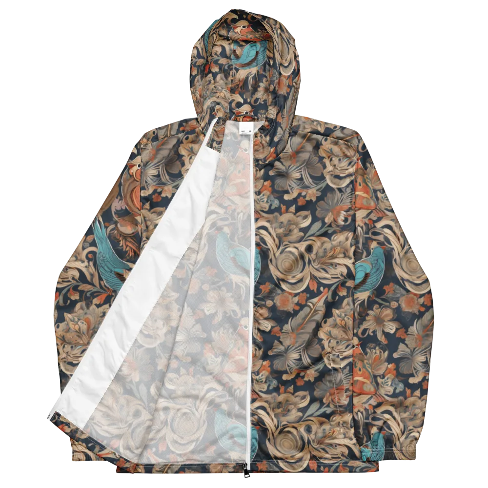 Aviary Nocturne on Men's Windbreaker — Front