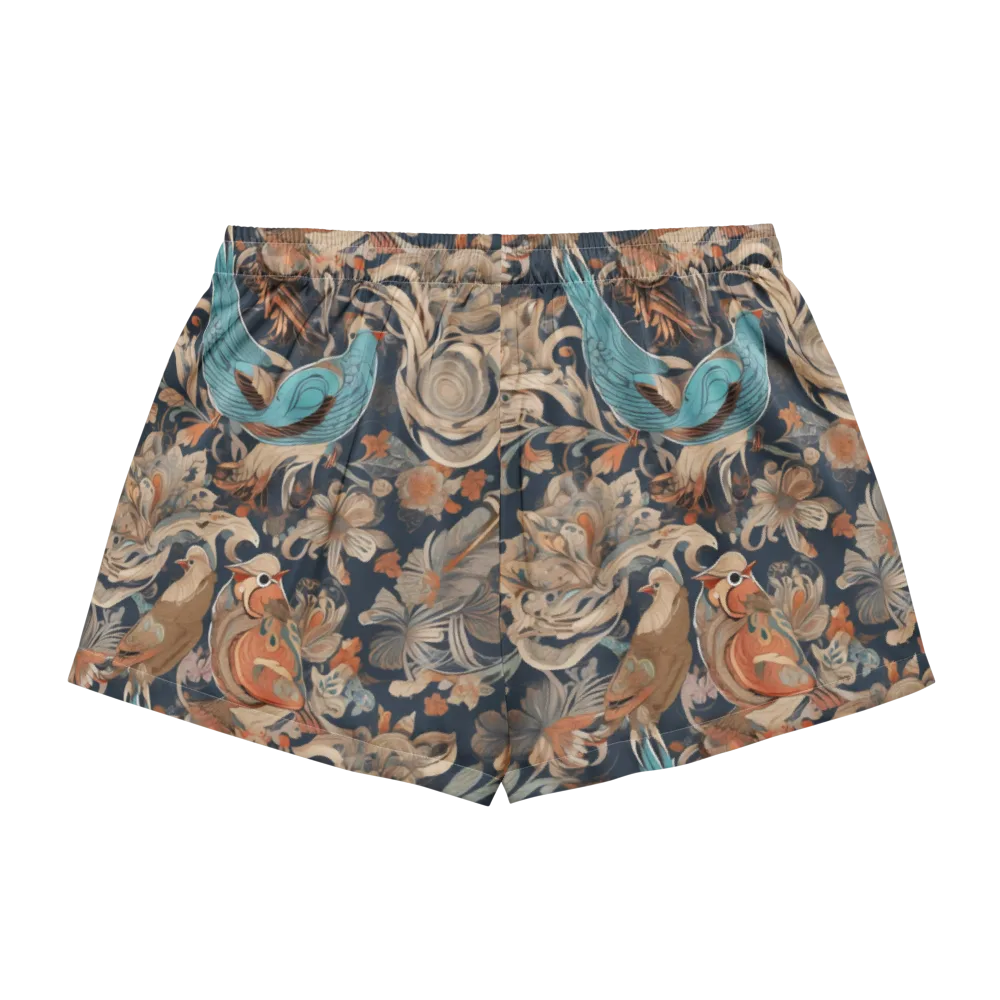 Aviary Nocturne on Women's Pajama Shorts — Back
