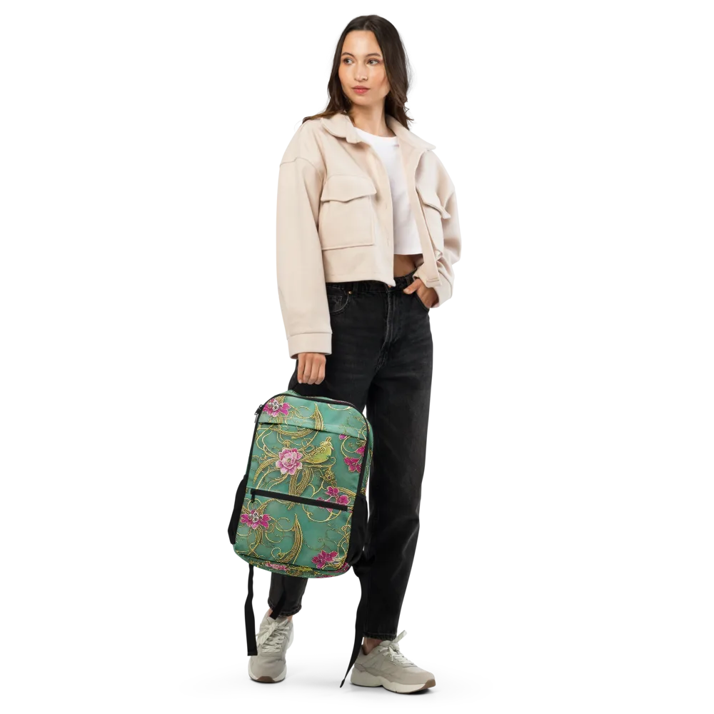 Verdigris Aviary on Utility Backpack — Front