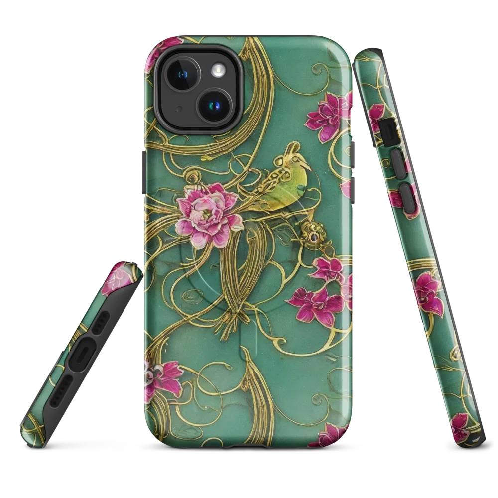 Verdigris Aviary on MagSafe Tough Case for iPhone® — Front