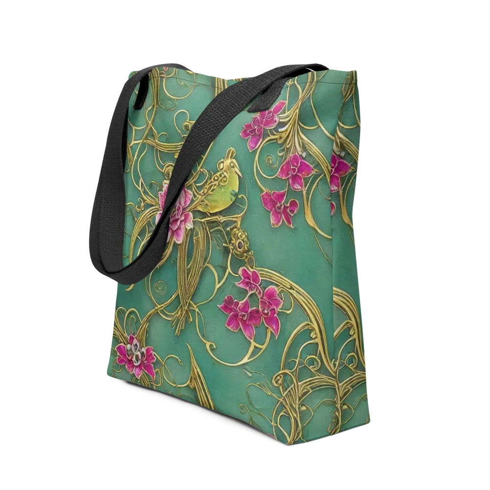Verdigris Aviary on Tote Bag — Front
