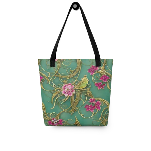 Verdigris Aviary on a Tote Bag