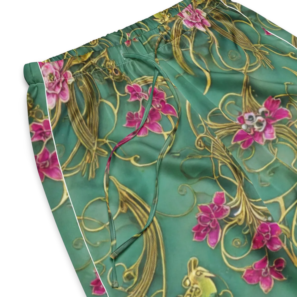 Verdigris Aviary on Women's Pajama Pants — Product details