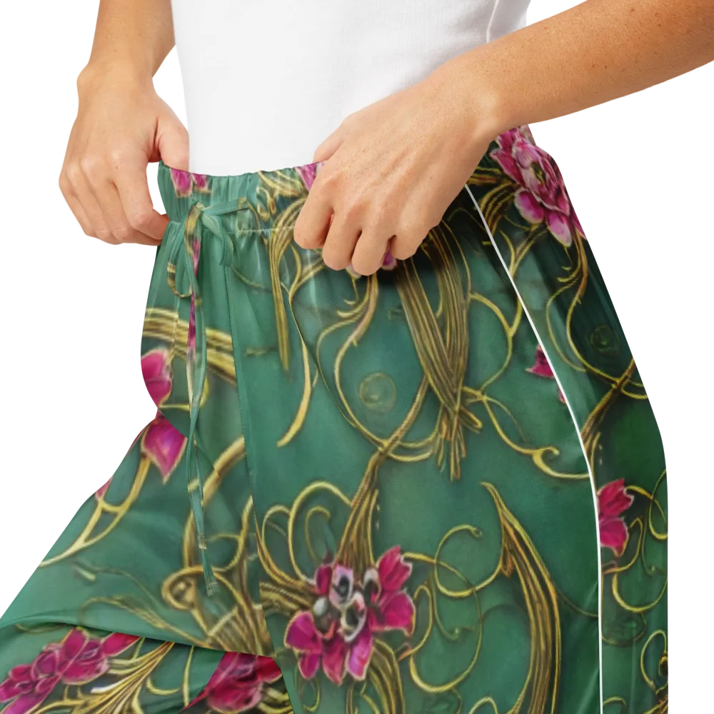 Verdigris Aviary on Women's Pajama Pants — Product details