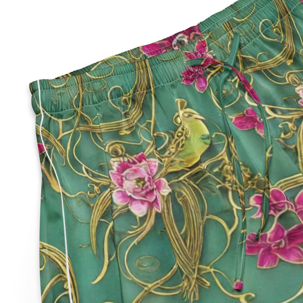 Verdigris Aviary on Women's Pajama Shorts — Product details