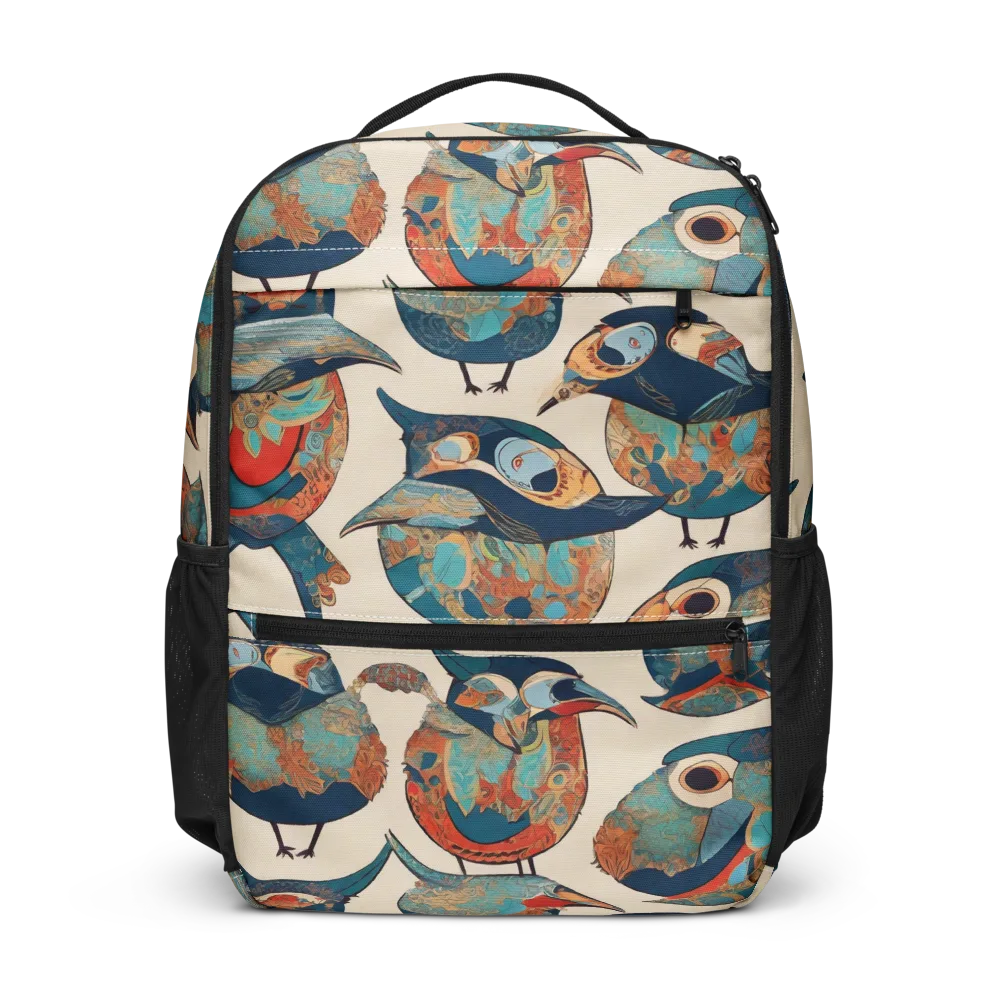 Ornithic Tapestry on Utility Backpack — Front