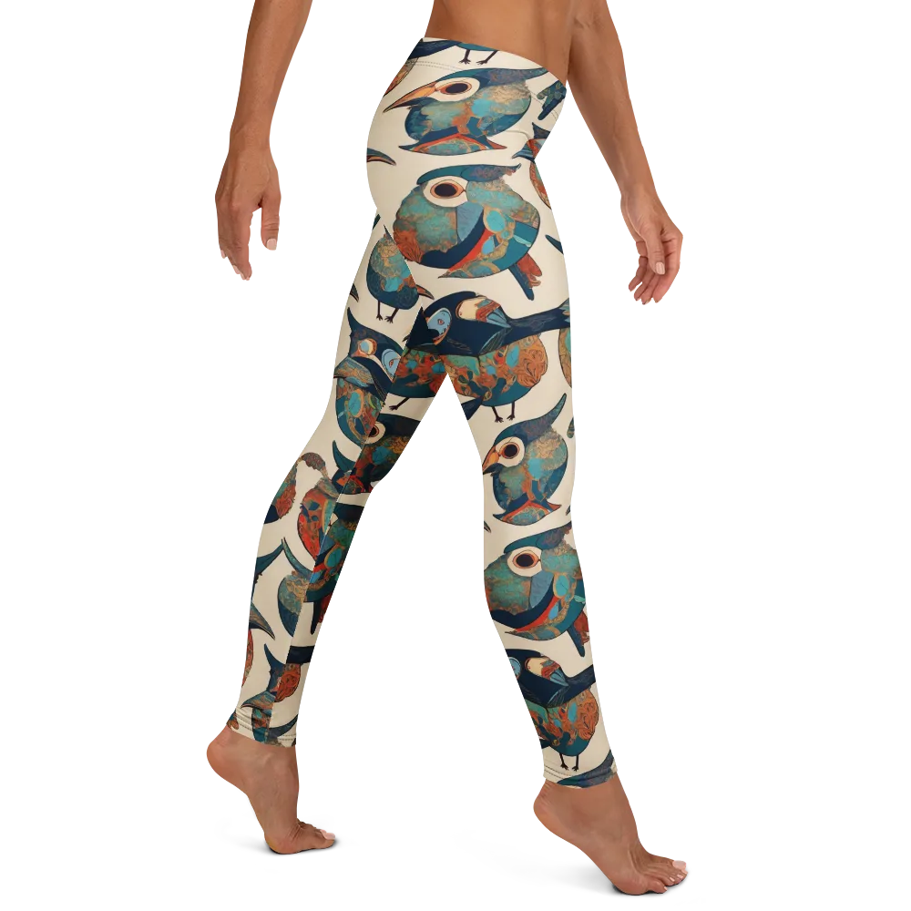 Ornithic Tapestry on Leggings — Right