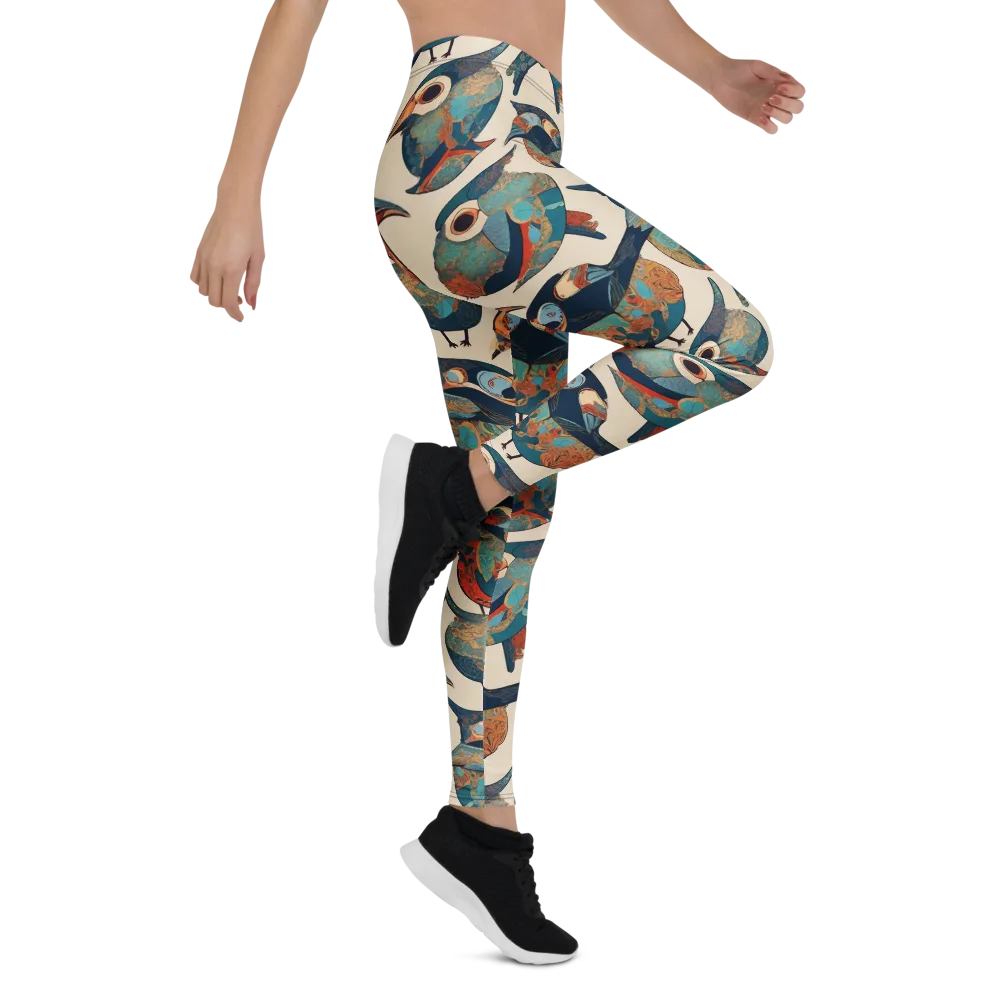 Ornithic Tapestry on Leggings — Right
