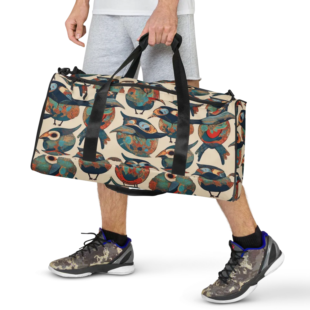 Ornithic Tapestry on Duffle Bag — Front
