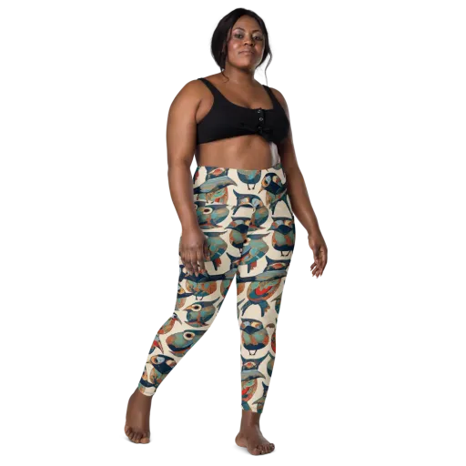 Ornithic Tapestry on a Leggings with Pockets