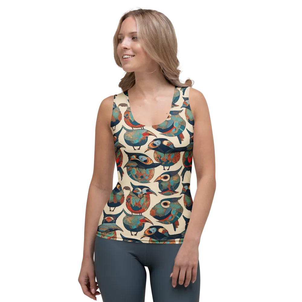 Ornithic Tapestry on Women's Tank Top — Front