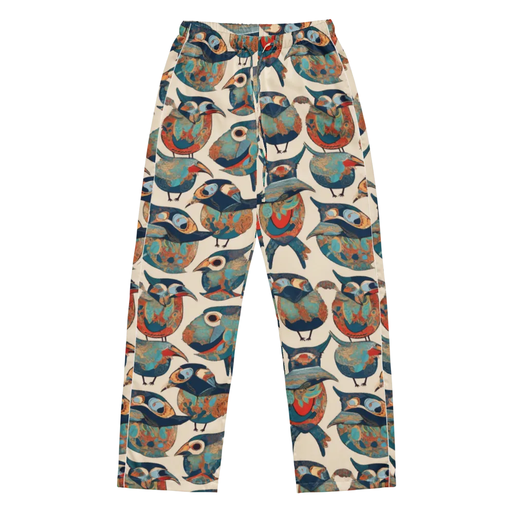 Ornithic Tapestry on Women's Pajama Pants — Front