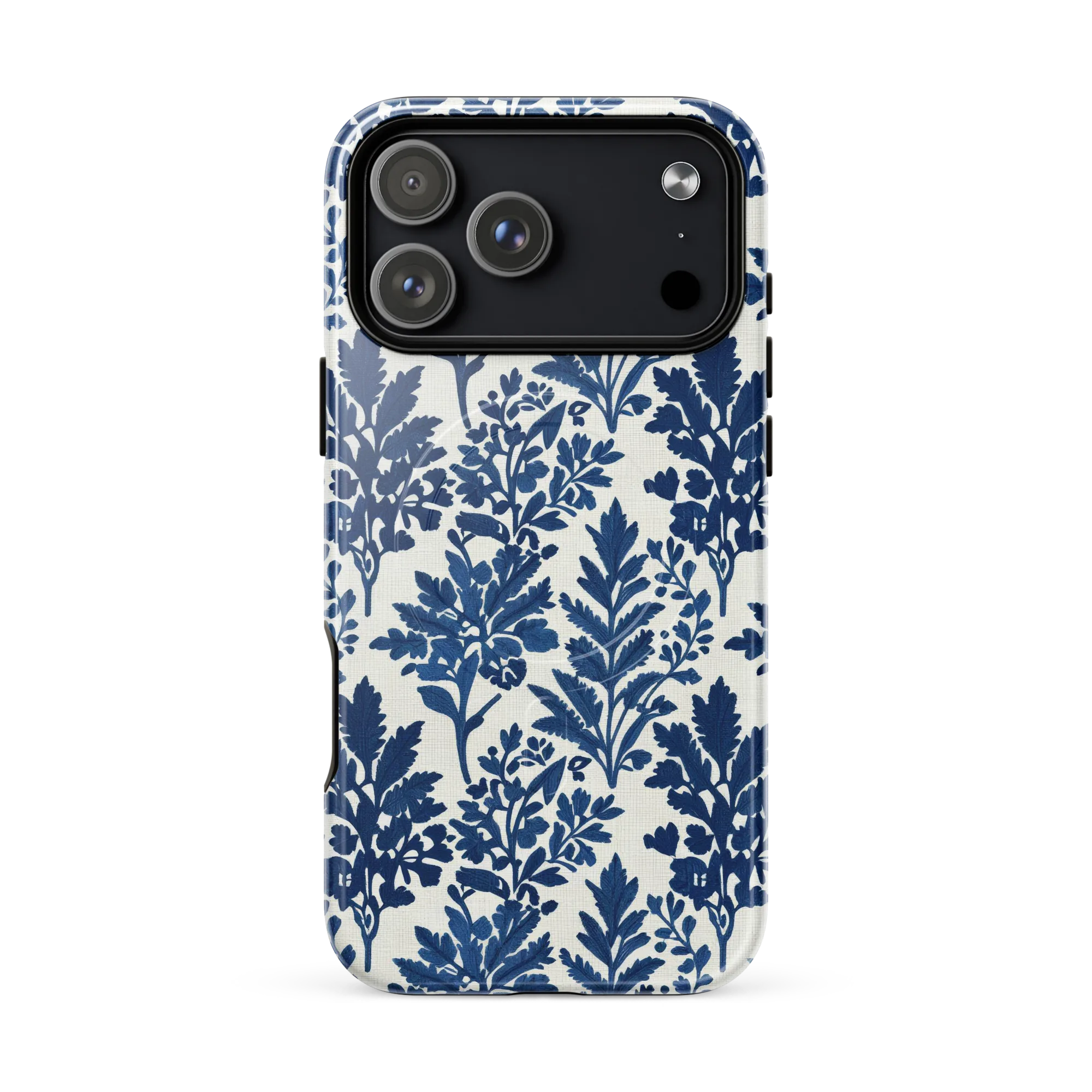 Blue Garden Ledger on MagSafe Tough Case for iPhone® — Front