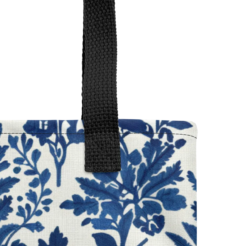 Blue Garden Ledger on Tote Bag — Product details