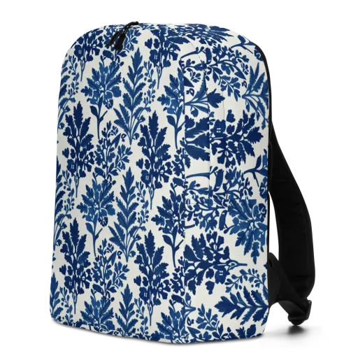 Blue Garden Ledger on a Minimalist Backpack
