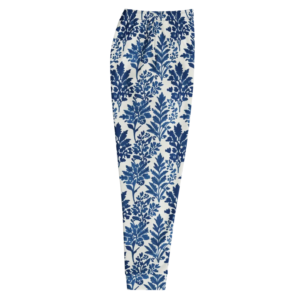 Blue Garden Ledger on Men's Joggers — Right