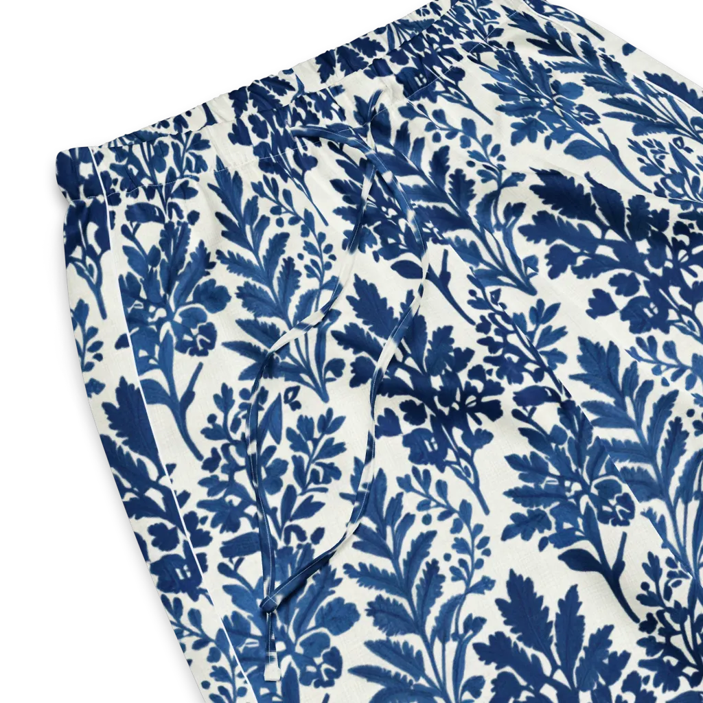 Blue Garden Ledger on Women's Pajama Pants — Product details