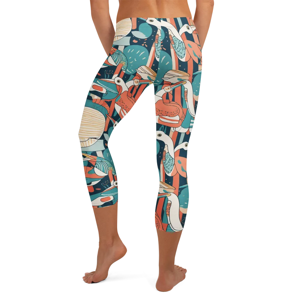 Tidal Waders on Capri Leggings — Back