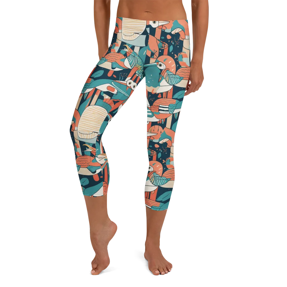 Tidal Waders on Capri Leggings — Front