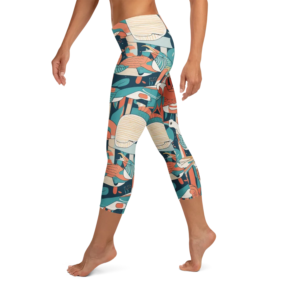 Tidal Waders on Capri Leggings — Left