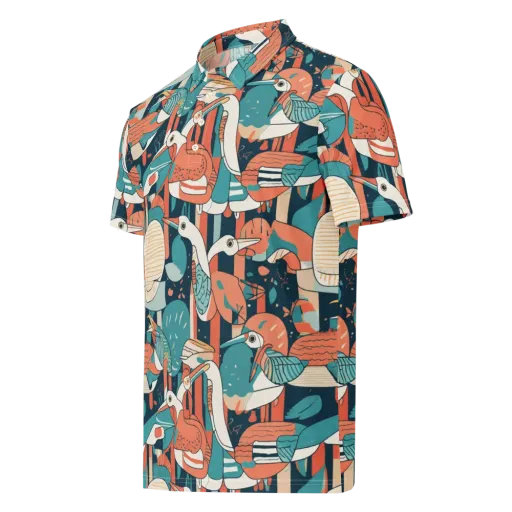 Tidal Waders on a Men's Slim Fit Polo Shirt