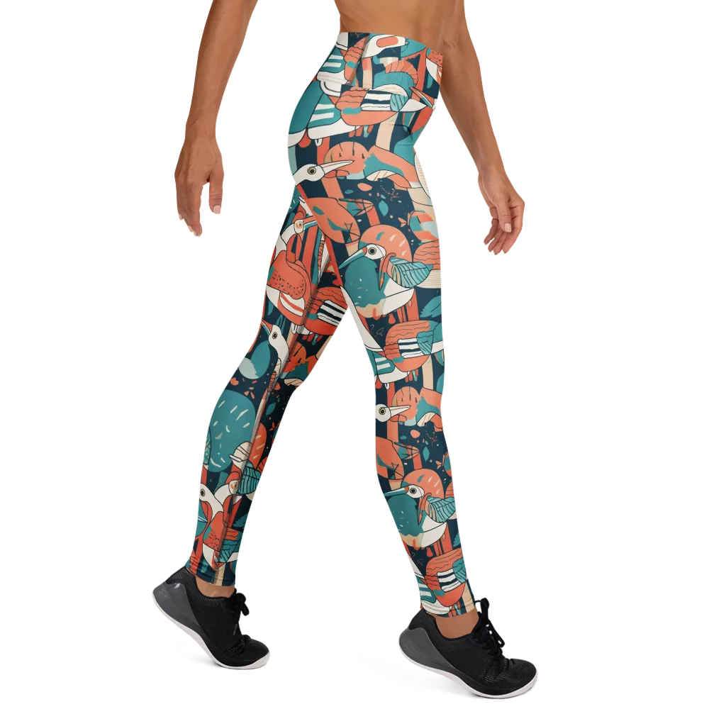 Tidal Waders on Yoga Leggings — Right