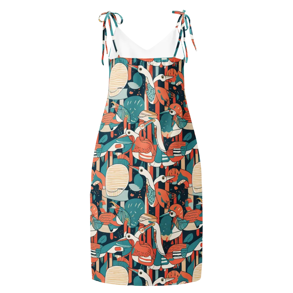 Tidal Waders on Slip Dress — Back
