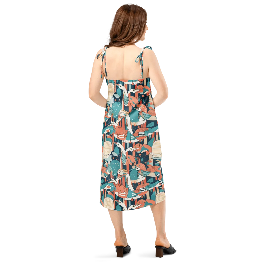 Tidal Waders on Slip Dress — Back
