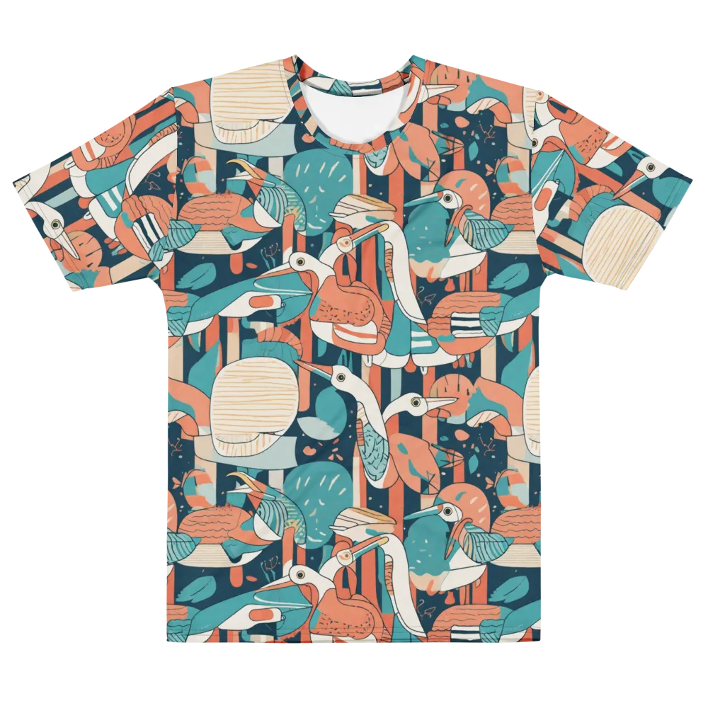Tidal Waders on Men's Cotton Crew Neck T-Shirt — Front