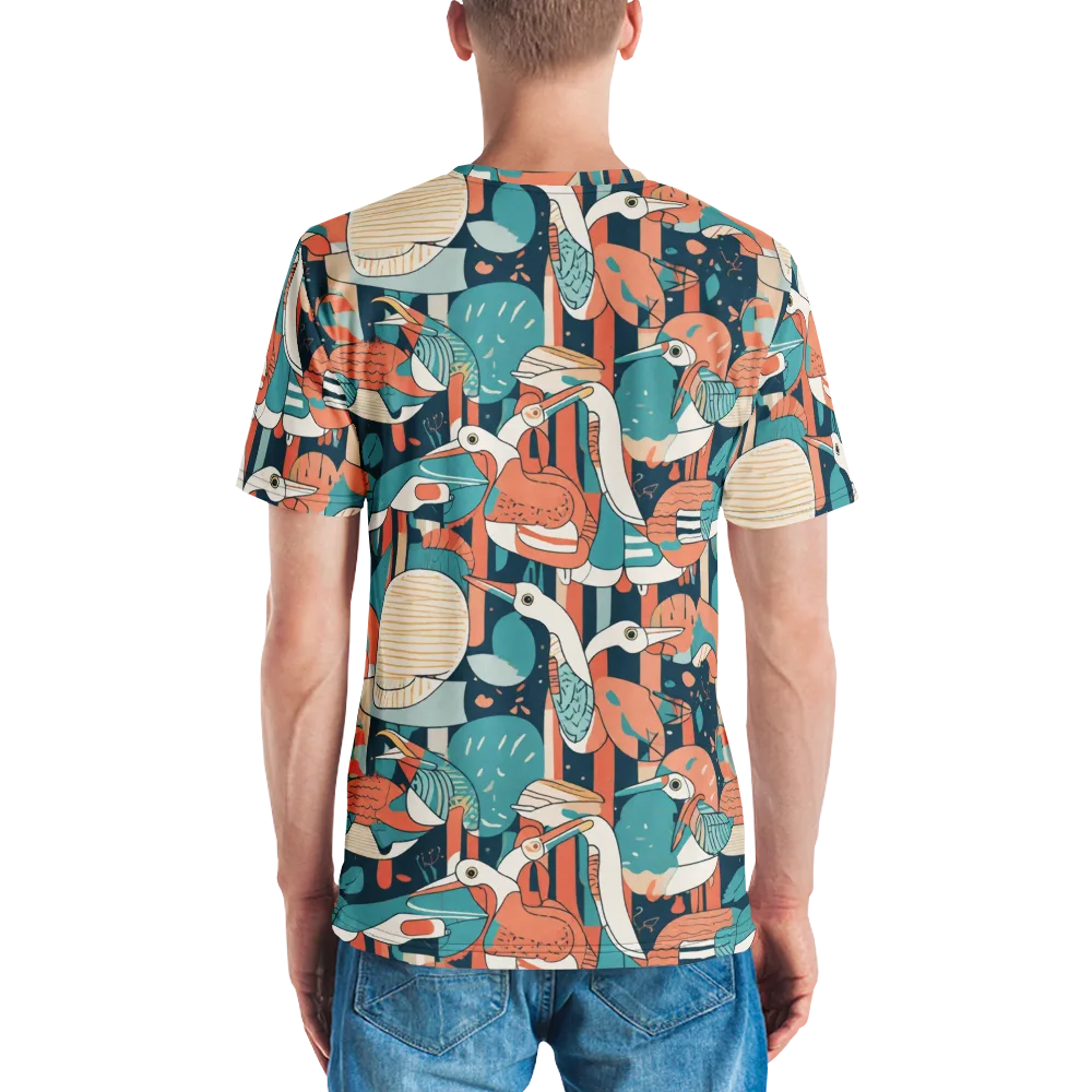 Tidal Waders on Men's Crew Neck T-Shirt — Back