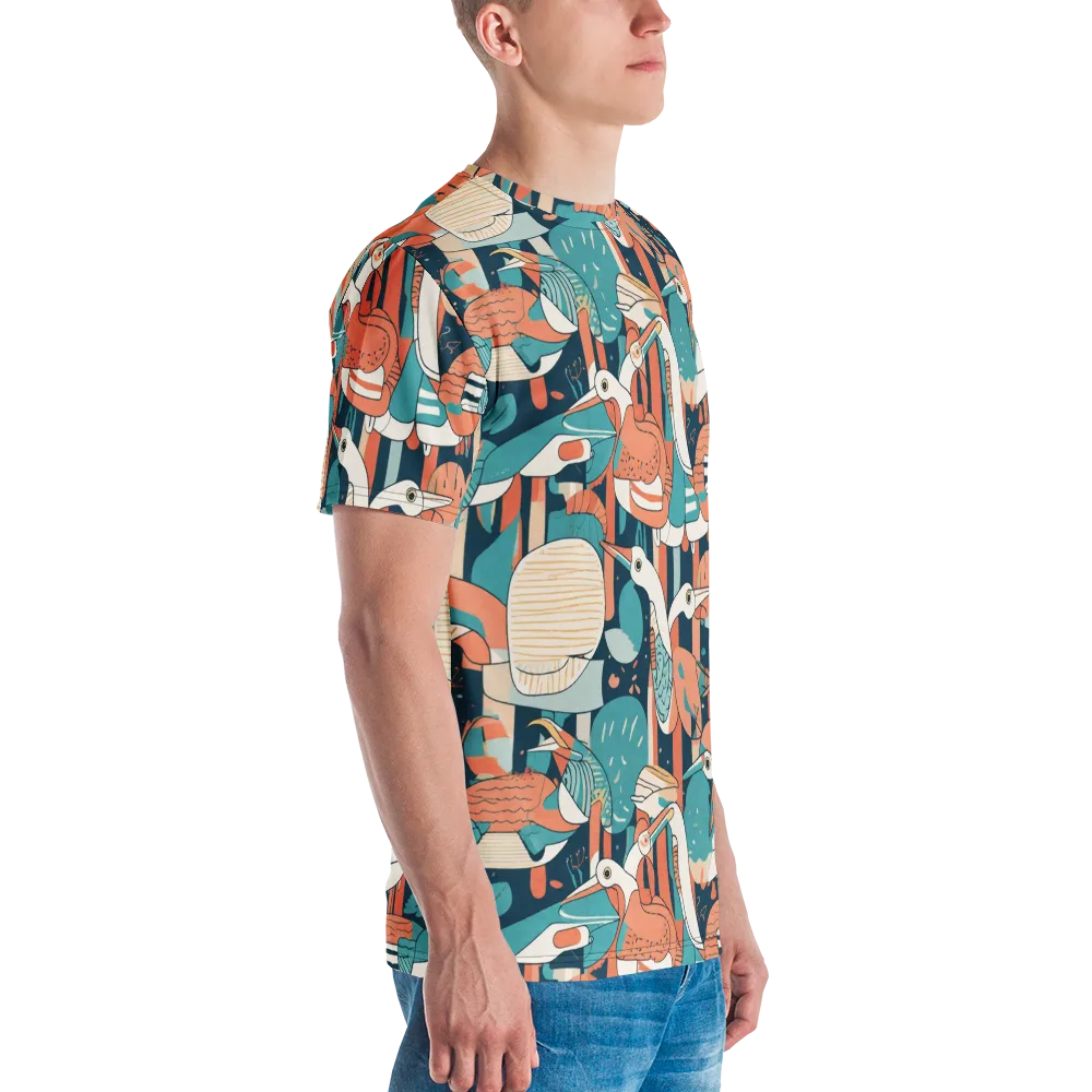 Tidal Waders on Men's Crew Neck T-Shirt — Right