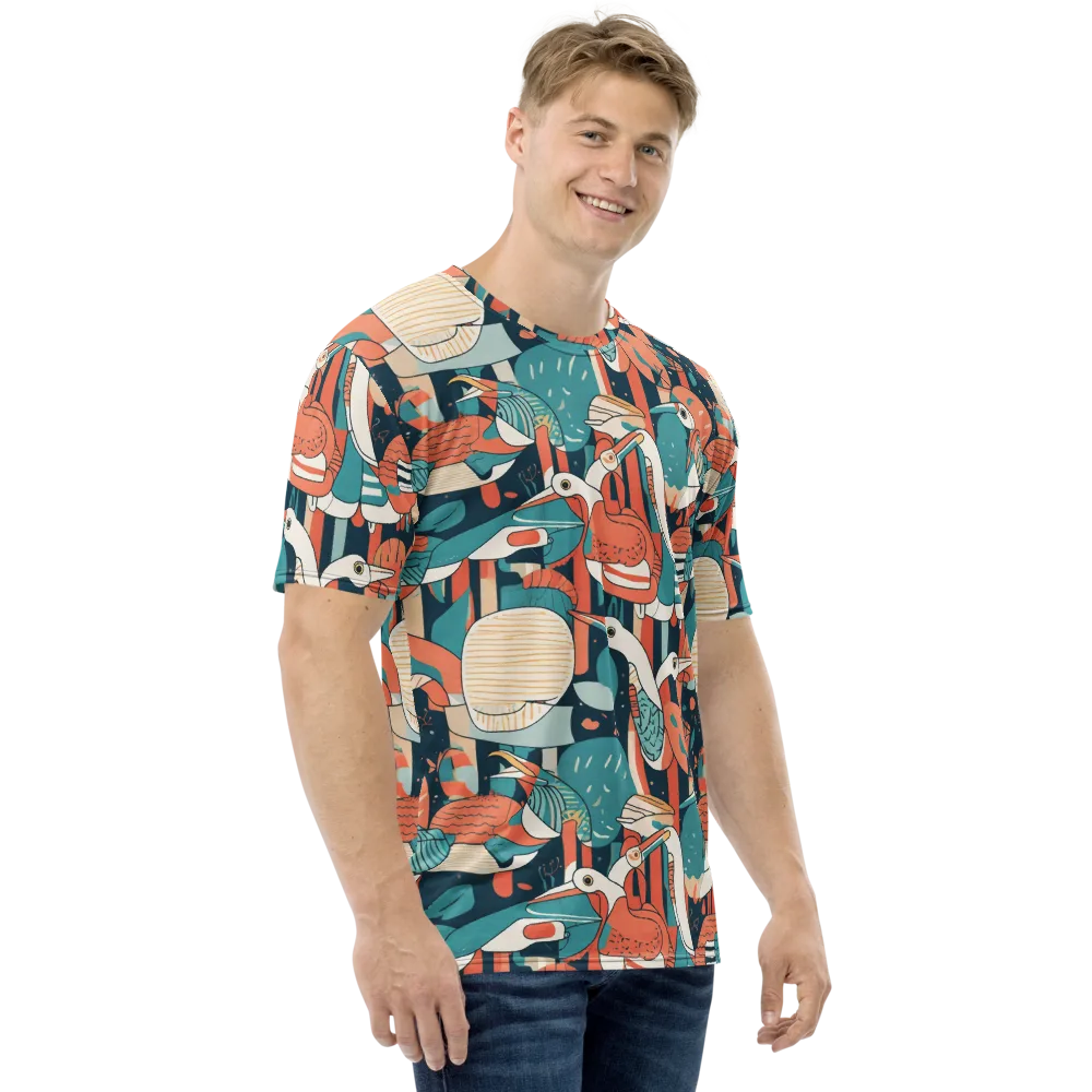 Tidal Waders on Men's Crew Neck T-Shirt — Right